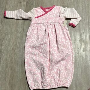 Kushies Pink Floral Kids Pajamas 0-3M